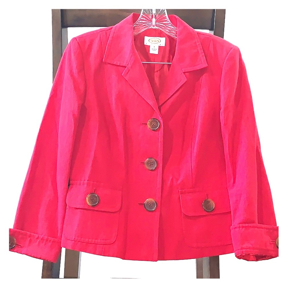 Red Talbots blazer